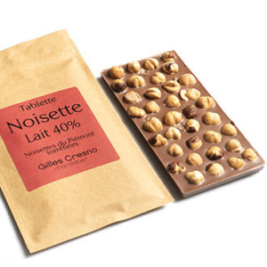 tablette chocolat noisette en ligne artisanale