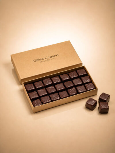 Coffret Rochers praliné NOISETTES noir