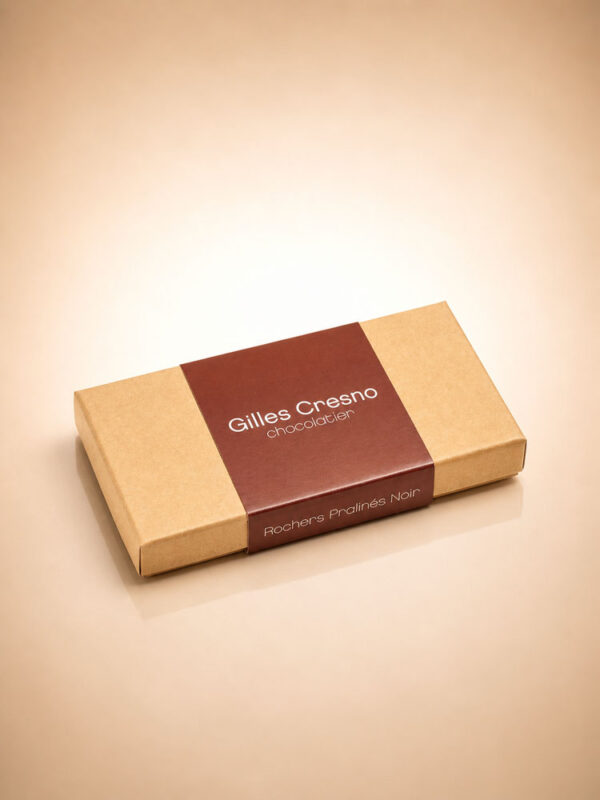 Coffret Rochers praliné NOISETTES noir