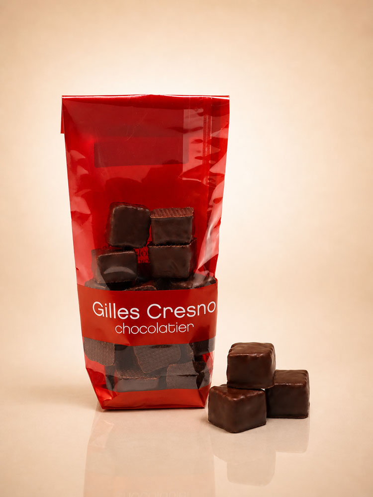 Sachet Rochers praliné NOISETTES noir – Image 1